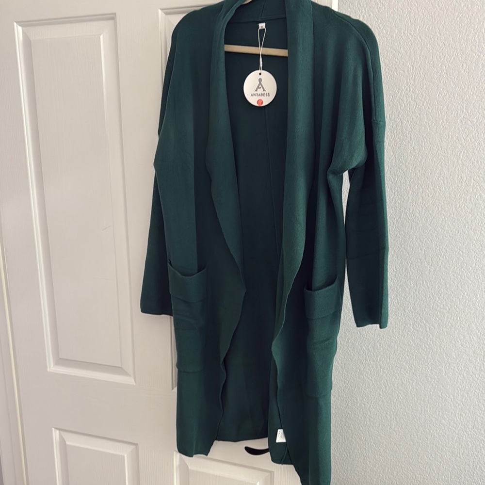 A New Day Women's Green Cardigan Sweater